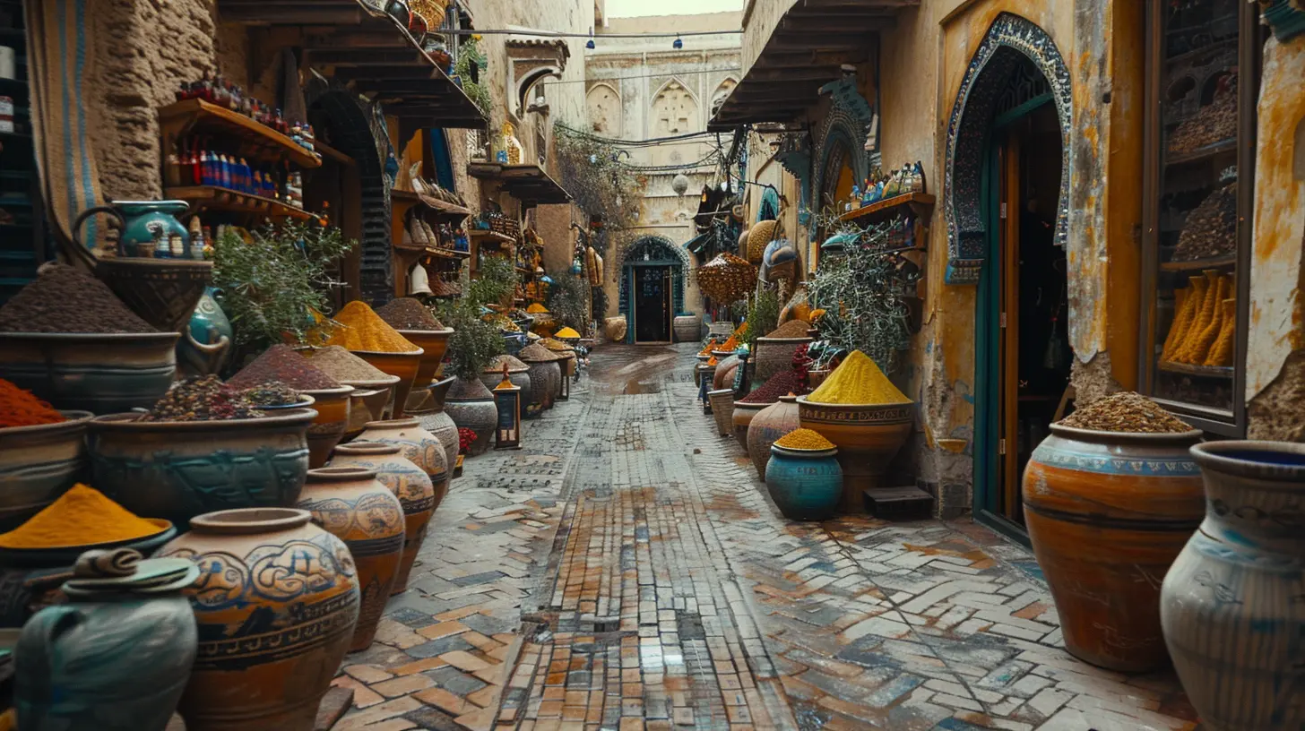 A Journey Through Morocco’s Spice Souks and Flavors