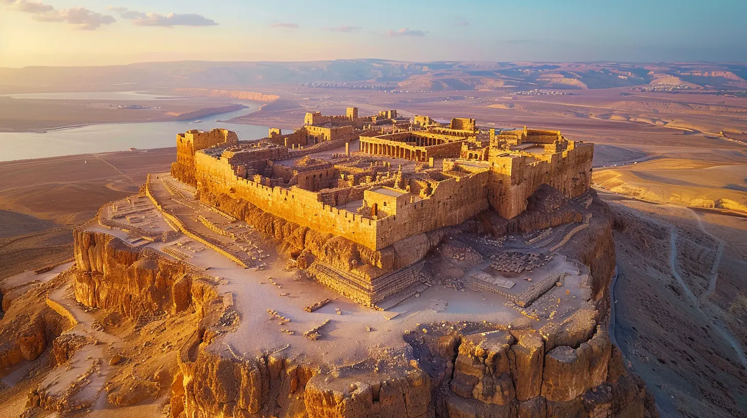 Exploring the Hilltop Fortress of Masada in Israel