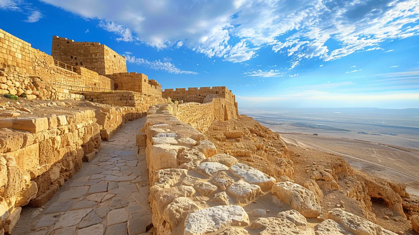 Exploring the Hilltop Fortress of Masada in Israel
