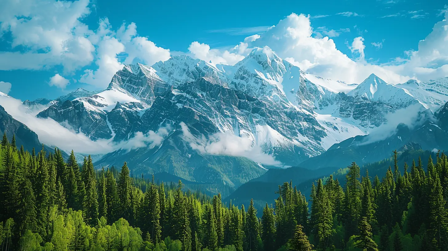The Allure of Snow-Capped Mountains in Springtime