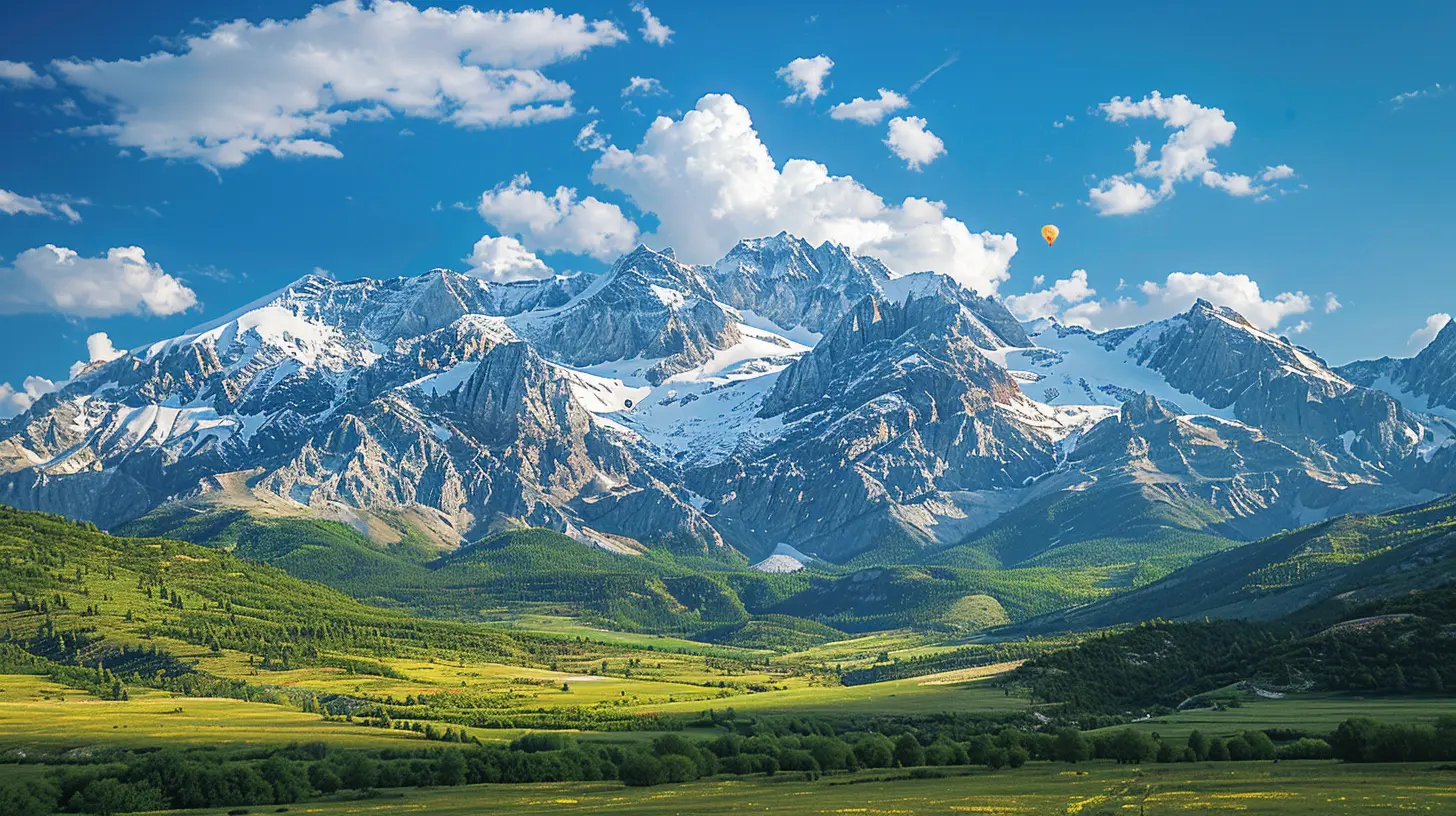 The Allure of Snow-Capped Mountains in Springtime
