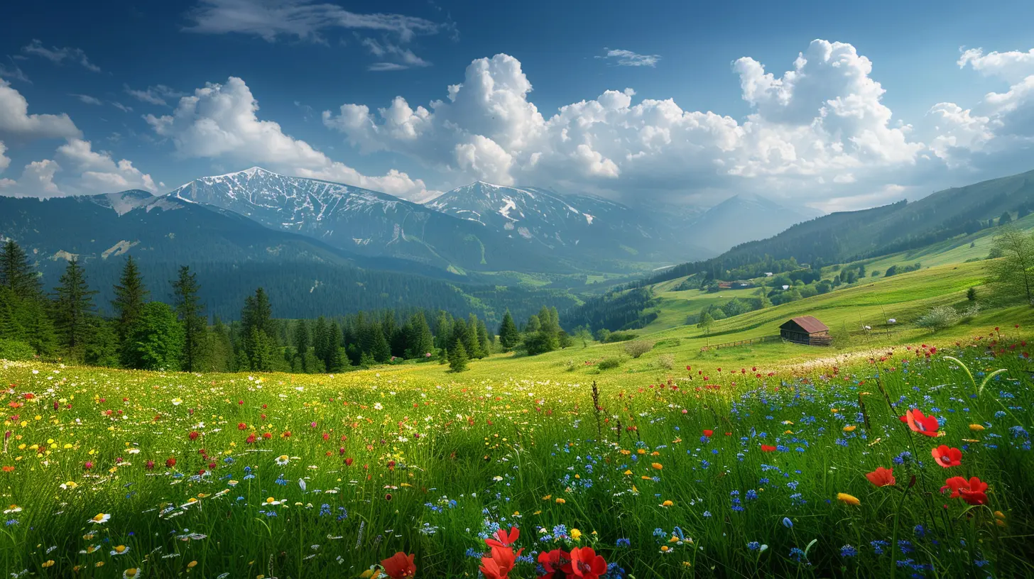 The Quiet Beauty of Mountain Meadows in the Early Morning