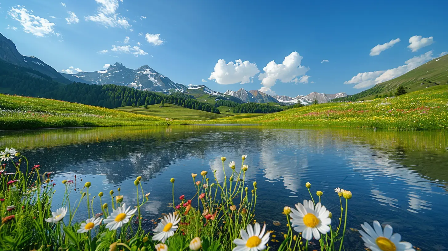 The Quiet Beauty of Mountain Meadows in the Early Morning