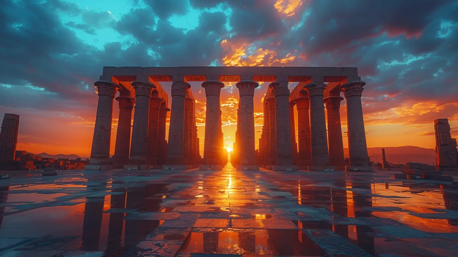 The Shimmering Pillars of Luxor’s Temple Complex
