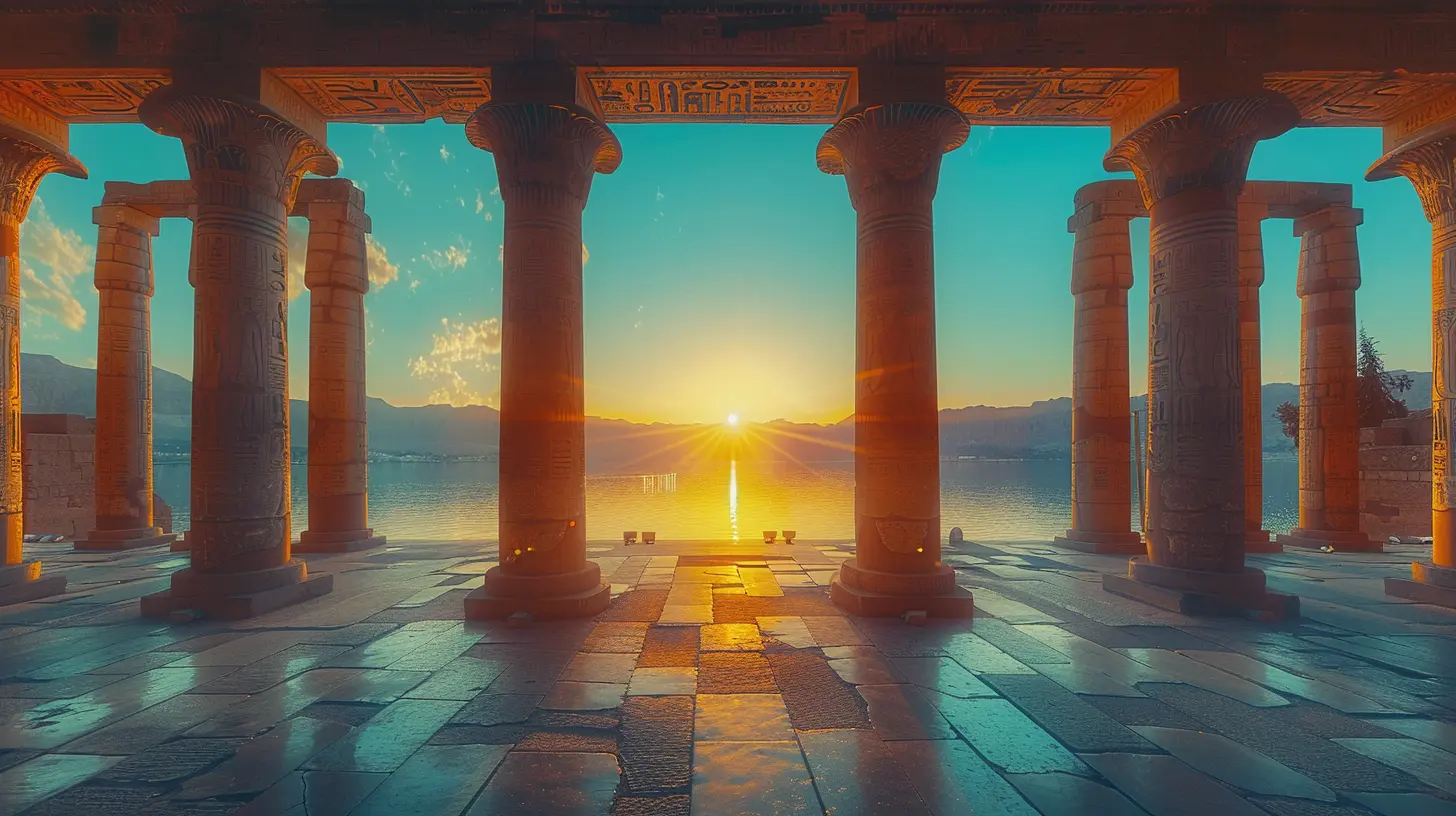 The Shimmering Pillars of Luxor’s Temple Complex