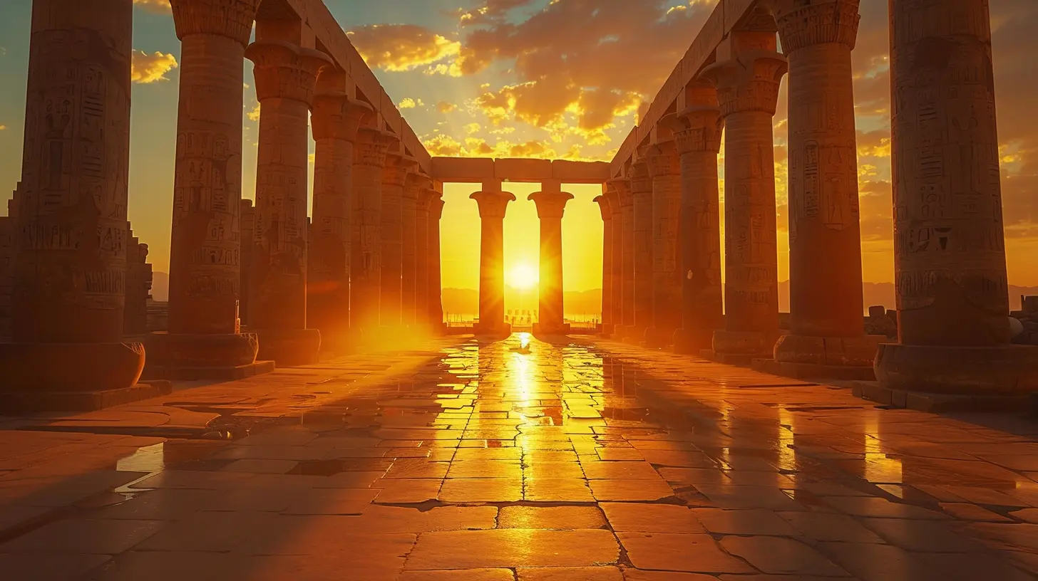 The Shimmering Pillars of Luxor’s Temple Complex