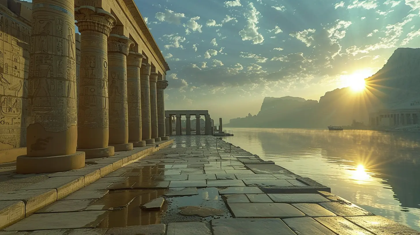 The Shimmering Pillars of Luxor’s Temple Complex