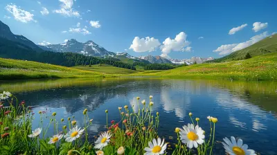 The Quiet Beauty of Mountain Meadows in the Early Morning